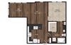 Main Street Flats Apartments Phase II 1x1 Y Floor Plan Main Street Flats Apartments Phase II 1x1 Y Floor Plan